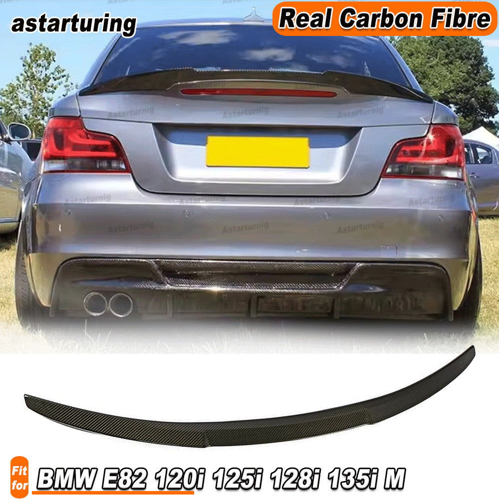 Fit for BMW E82 120i 125i 128i 135i M Coupe 07-12 Rear Trunk Spoiler Wing Carbon