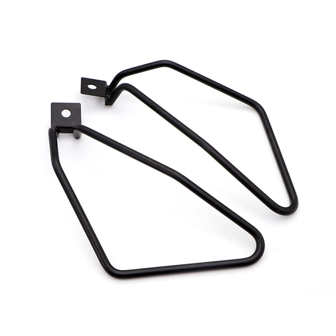 New Black Metal Saddle bag Support Bars Mount Bracket for Harley Sportster XL883 Q