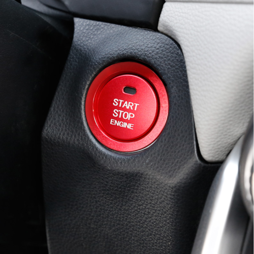 For 2018-21 CHR C-HR for Toyota Red Alloy Engine Start Stop Switch Button Cover Trim