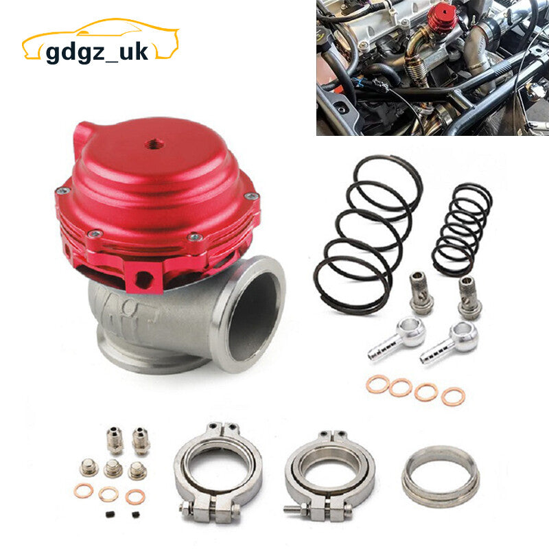 Universal For 44mm External Wastegate MVR V-Band Flange Turbo Water Cooled Red