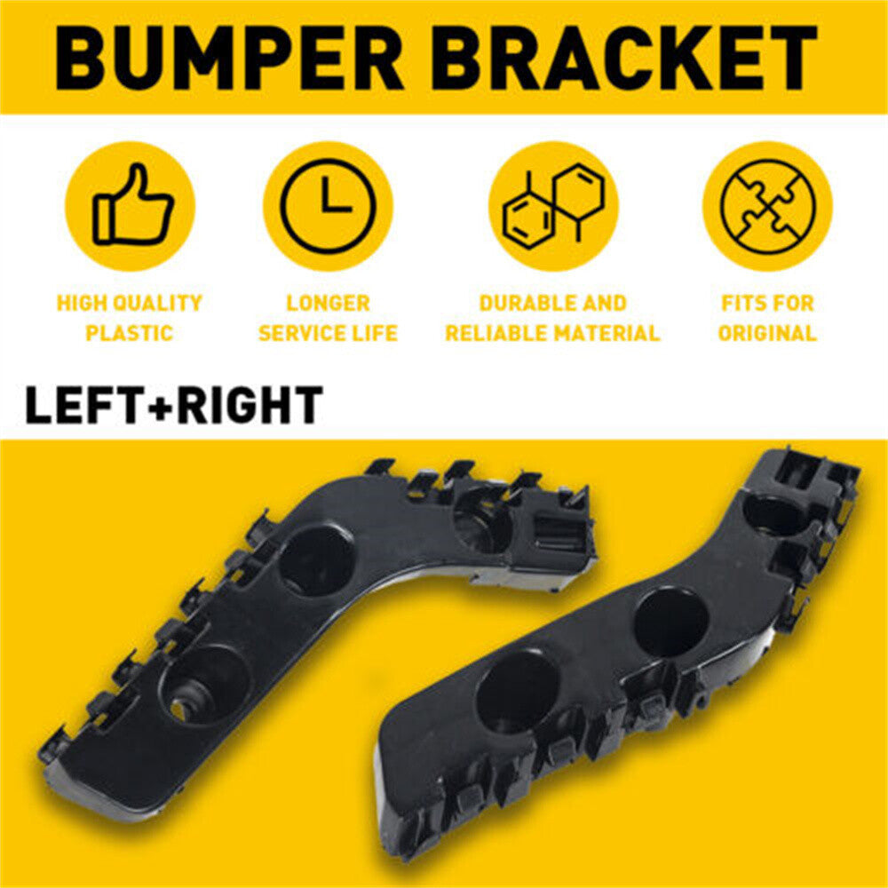 Left + Right Front Bumper Brake Mounts for 2014-2021 for Jeep Grand Cherokee, Black n