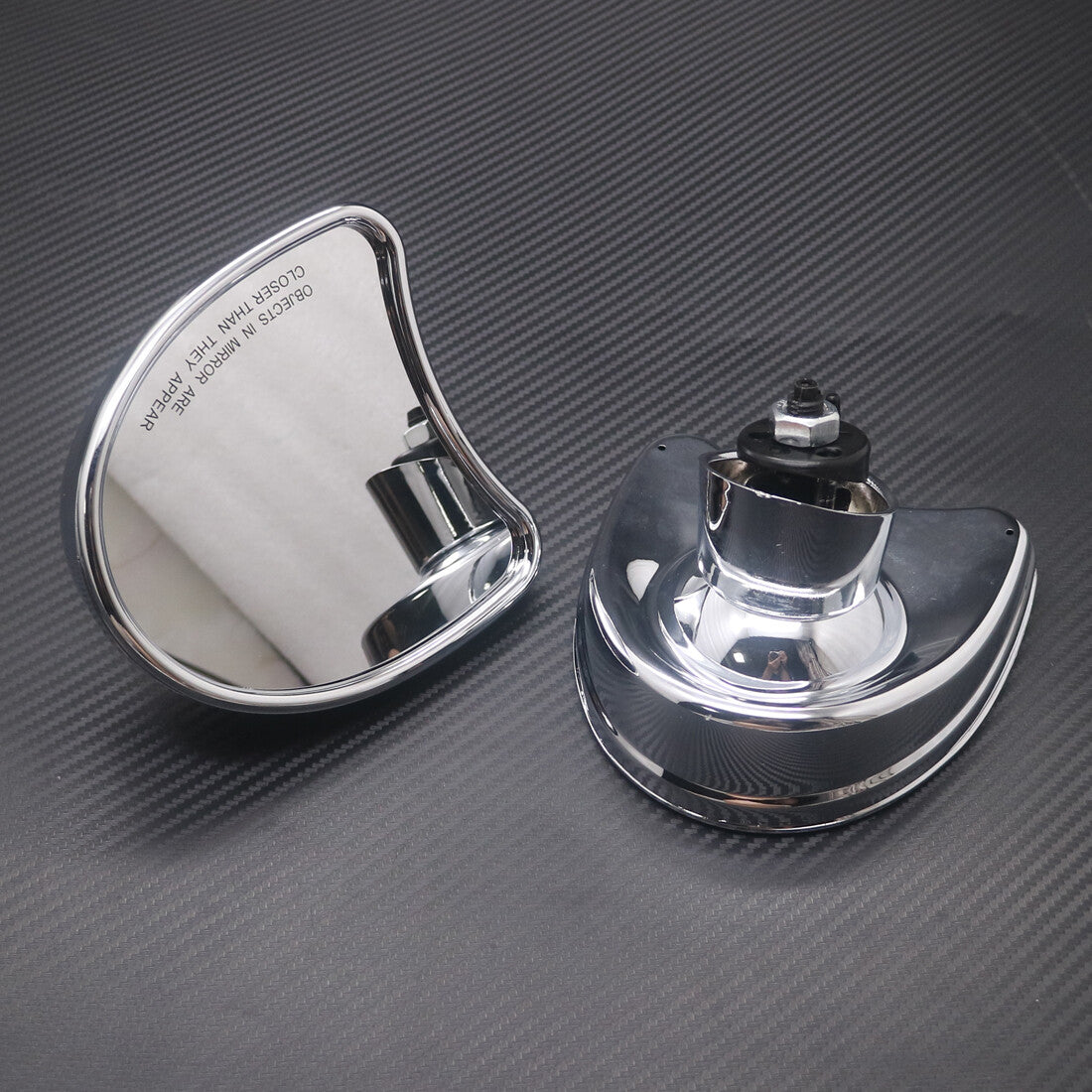 Chrome Batwing Fairing Mount Mirror for Harley Touring Electra Glide 2014-2016 Q
