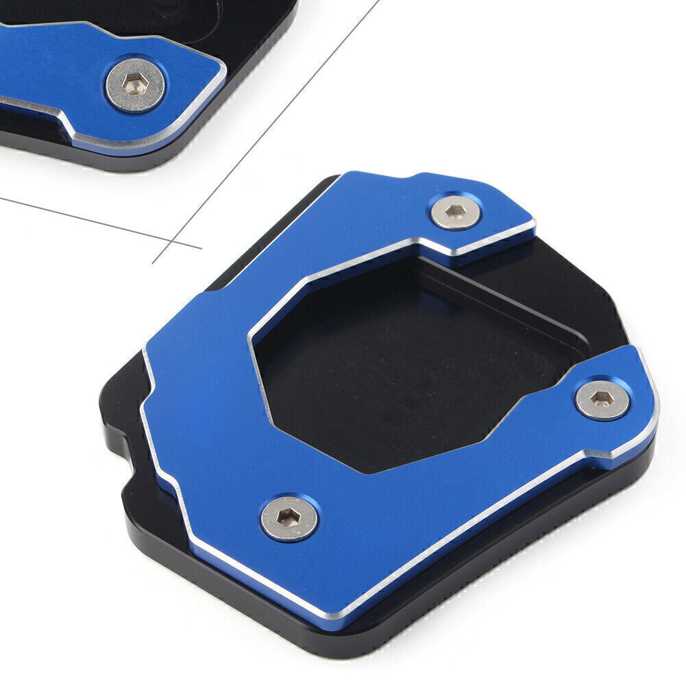 CNC Kickstand Foot Side Stand Extension Plate Pad for BMW F800 GS/ADV 15-17 Blue Q