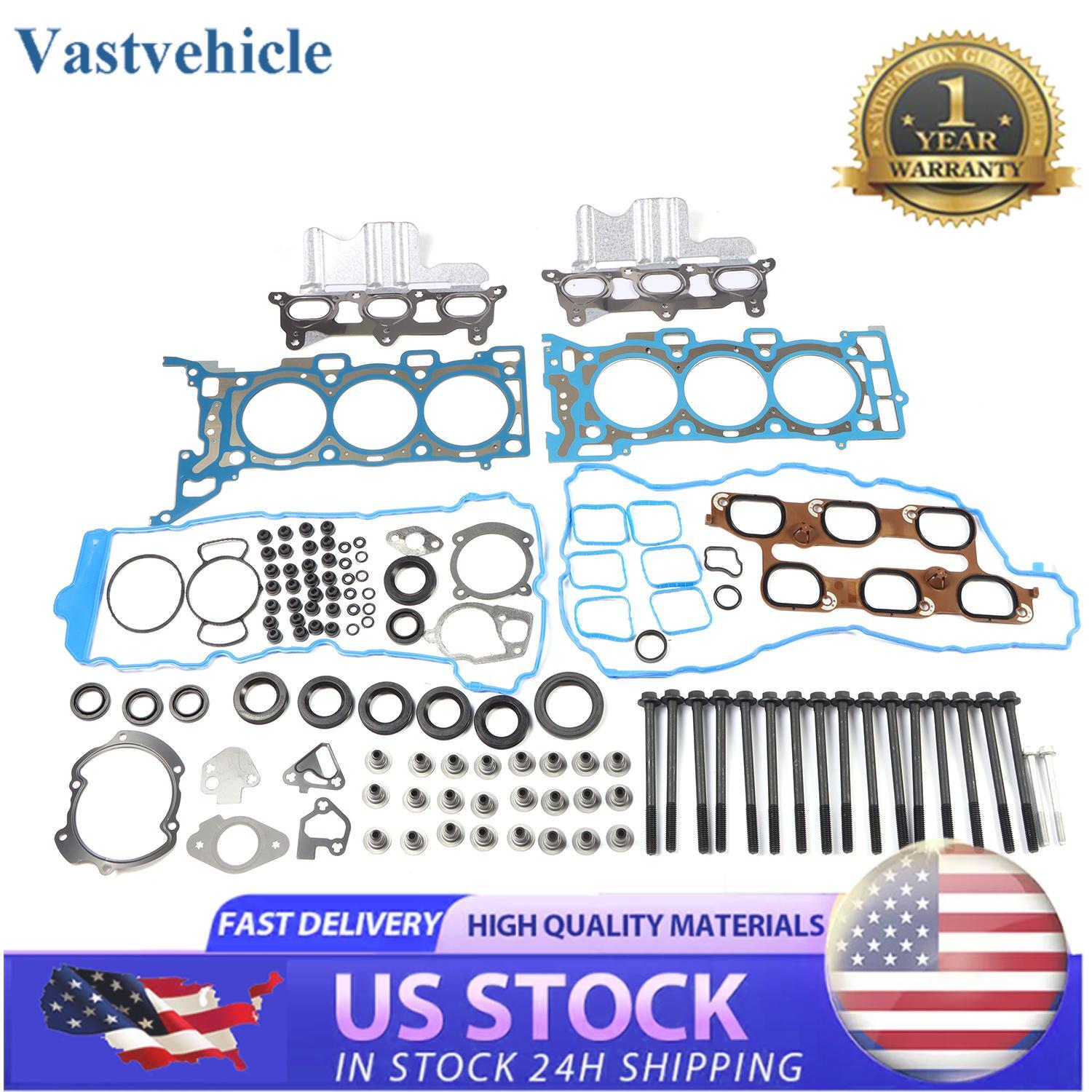 Head Gasket Bolts Timing Chain Kit for Chevy GM for Buick for Saturn 3.6L 2009-2015