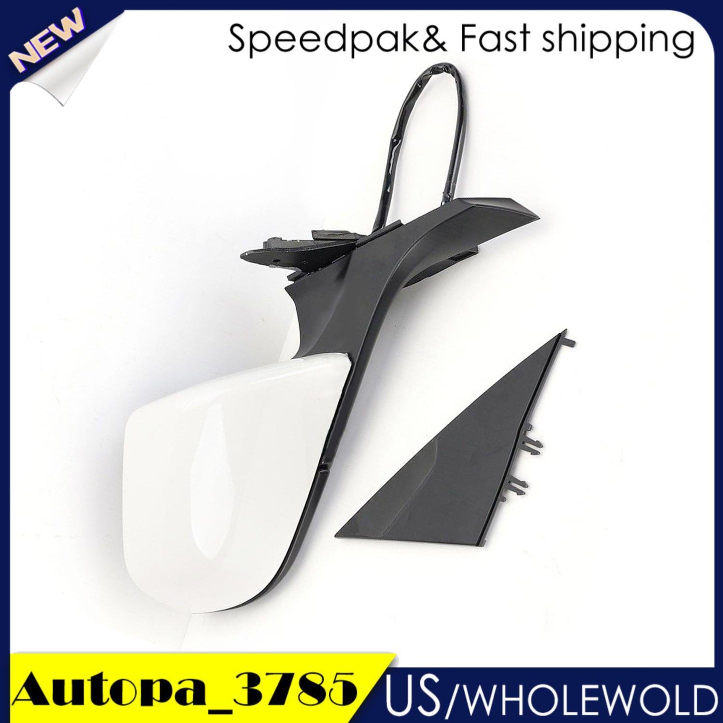 White Right Passenger Side Mirror Heated Power Fold for Tesla Model 3 2017-2023?