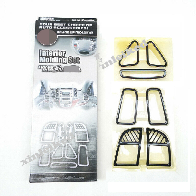 for Hyundai Santa Fe 2010-2012 Black inner front air vent outlet trim cover 1set
