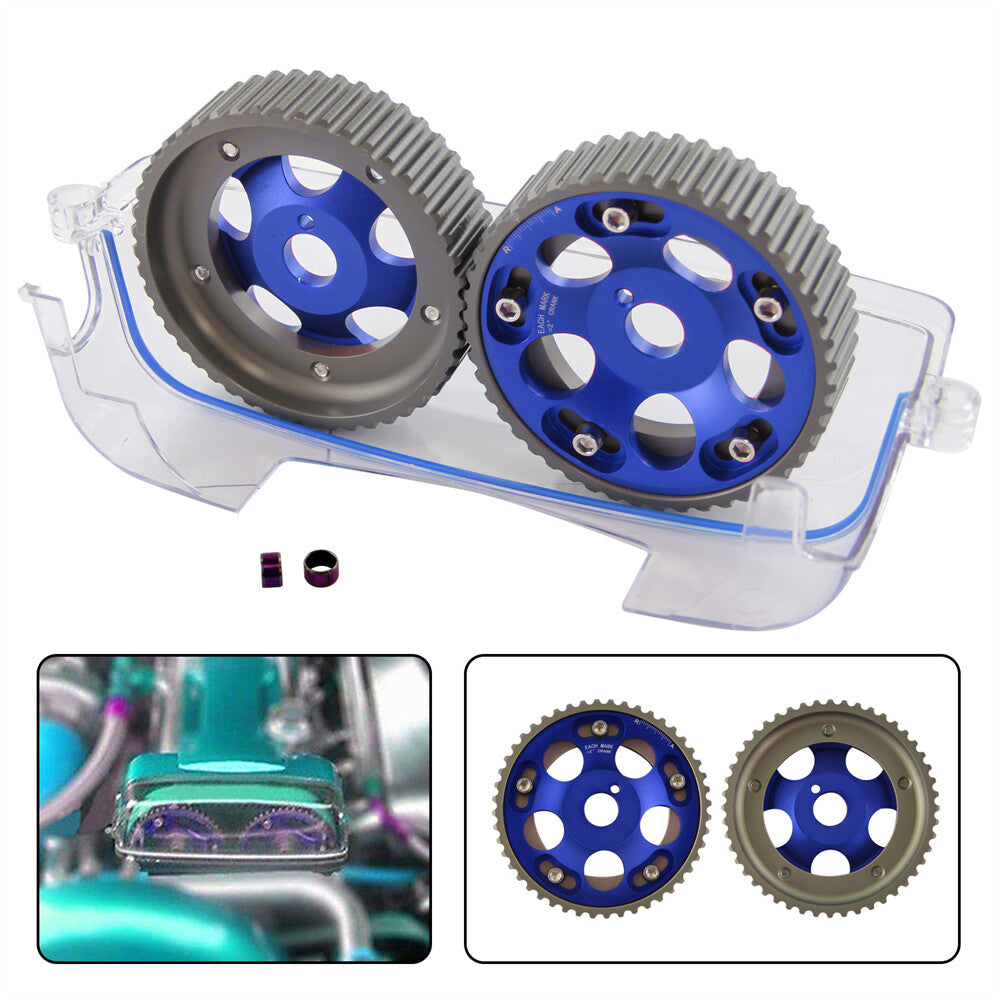 Cam Cover+Cam Gear Pulley for Toyota Supra Soarer 2JZGTE JZA80 for Lexus SC300 IS300