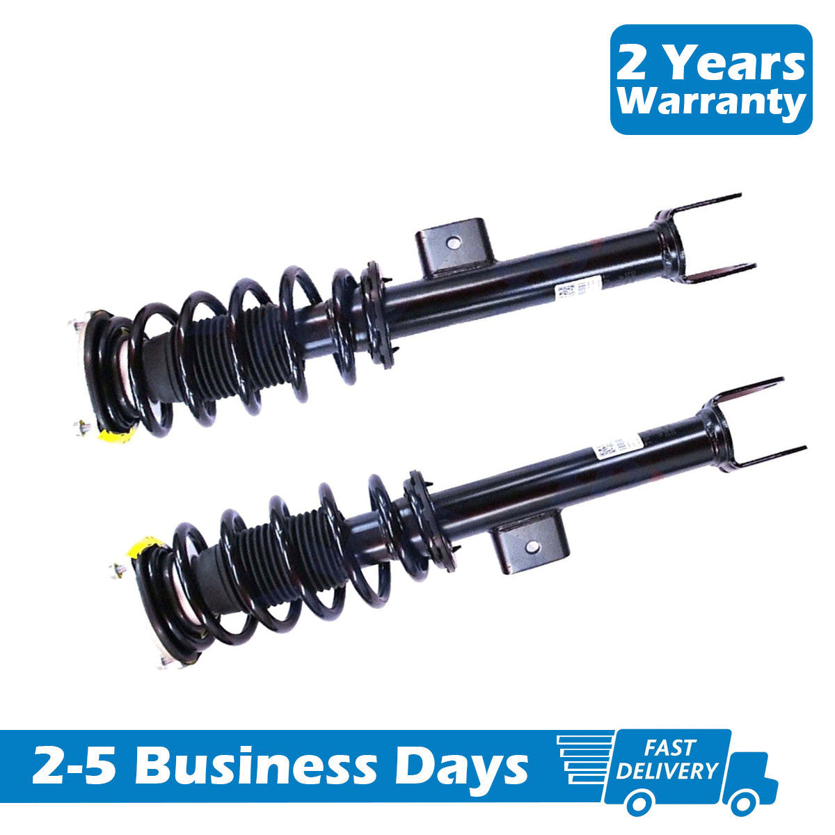 A pair of front shock absorber spring strut assemblies suitable for Tesla Model 3 RWD 2WD 2017-2021