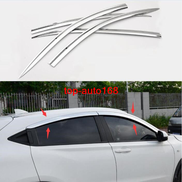 for Honda HR-V 2016-2022 silver Window Wind Visors Sun Rain Guard Vent Deflector
