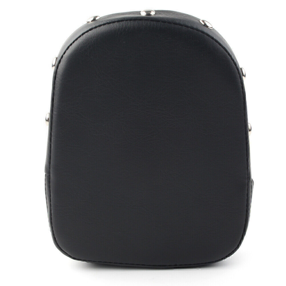 Black Universal Motorcycle Backrest Sissy Bar Cushion Pad for Harley for Suzuki
