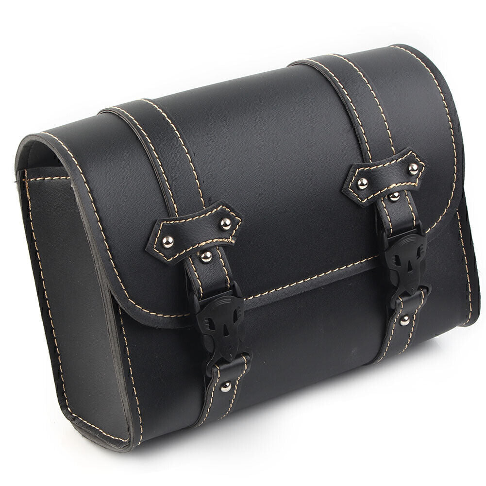 Motorcycle Universal Tool Bag PU Leather Side Storage Saddle Bag Luggage Pouch Q