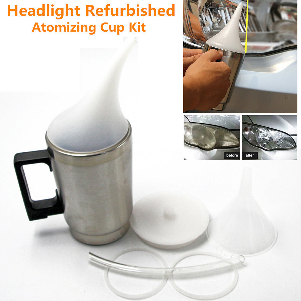 Car headlight lens fogging cup Polish repair tool restoration kit - n