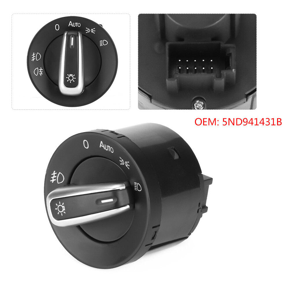 1X Auto Car Headlight Switch New for VW for Golf MK6 MK5 for Jetta for Tiguan 5ND941431B