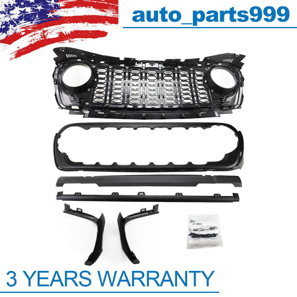 New front grille and bumper grille for Jeep for Wrangler JL, upgraded to 2024 JL (2018-2023). n