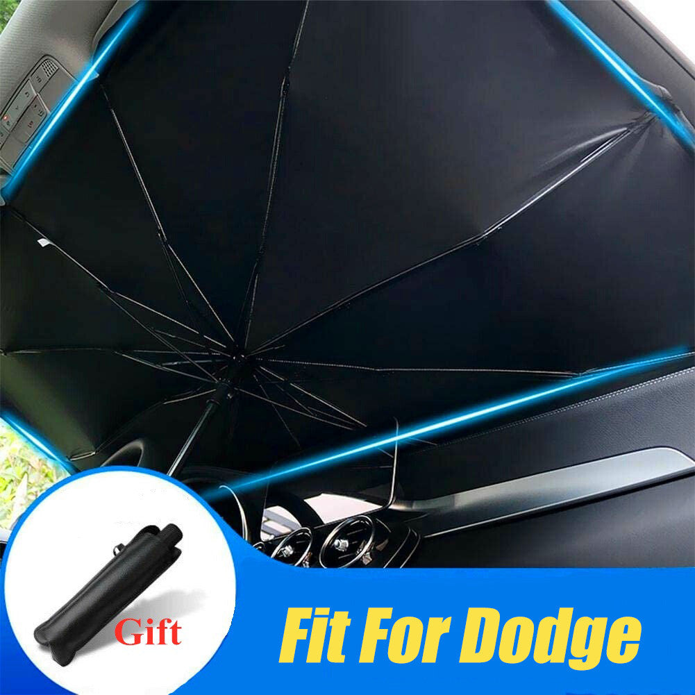 for Dodge Large Car Windshield Umbrella Sunshade Foldable Heat UV Block Visor
