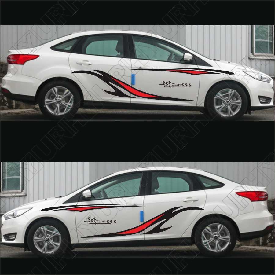 Universal Car Body Side Stickers Graphics Vinyl Graphics Decals For Truck Pickup Q
