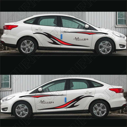 Universal Car Body Side Stickers Graphics Vinyl Graphics Decals For Truck Pickup Q