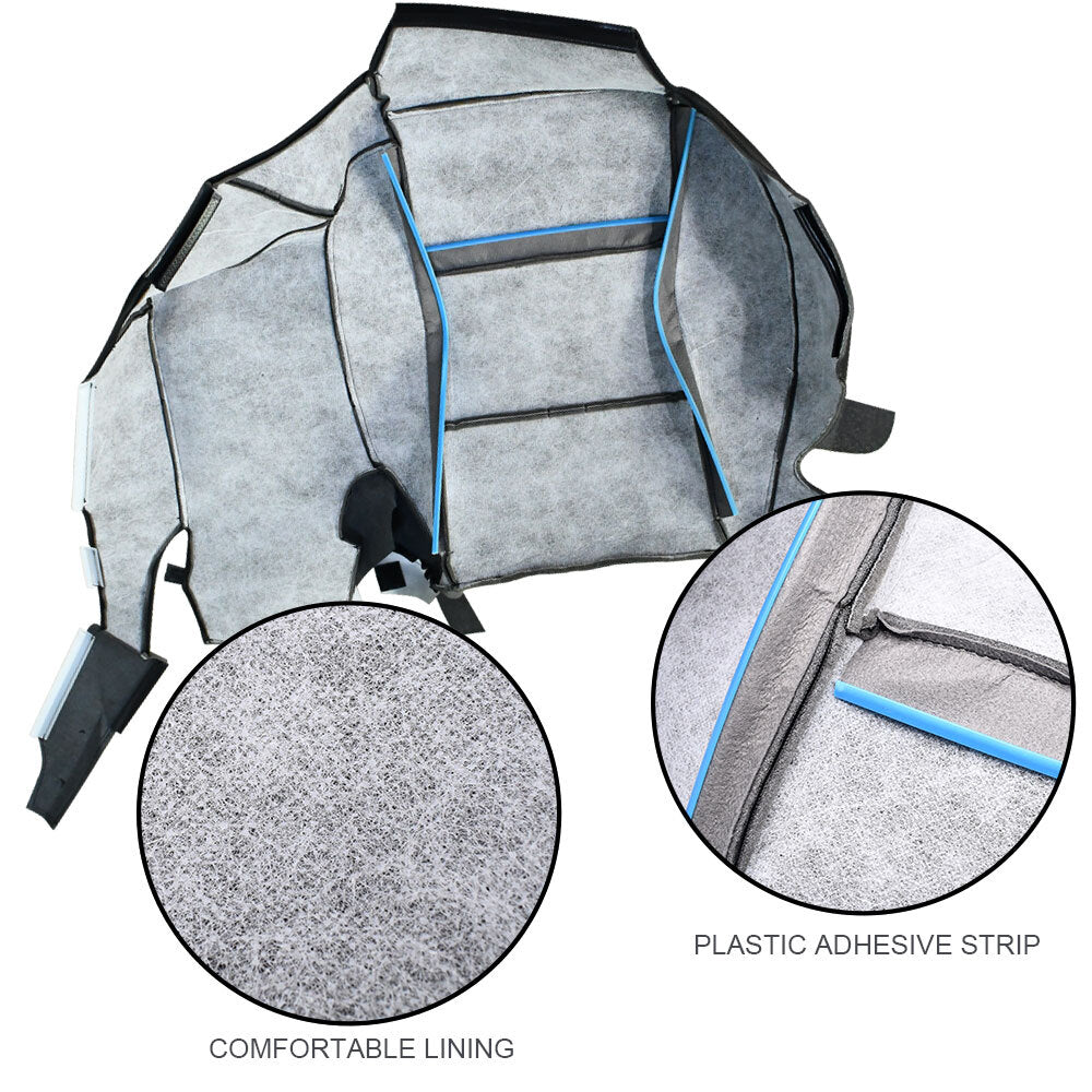 Driver's bottom cloth for seat cover replacement for Ranger 2003 - 2011, Black/Grey. n