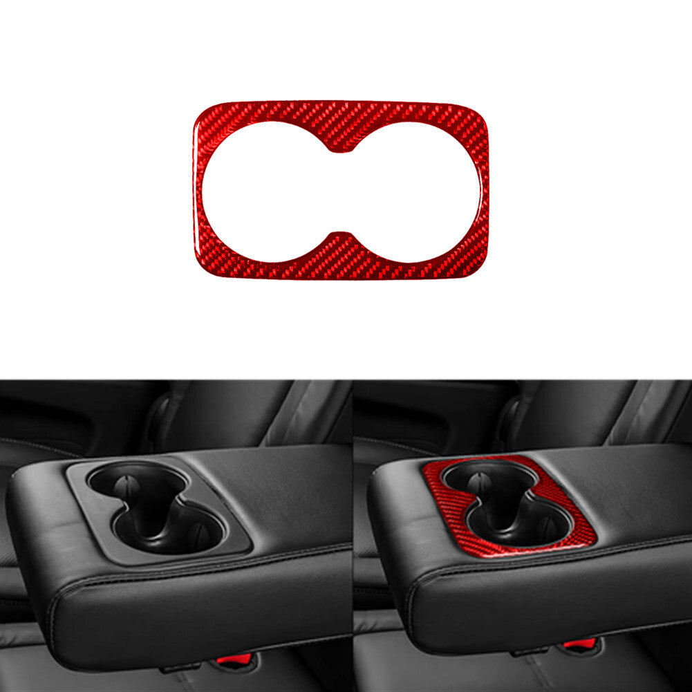 2Pcs Carbon Fiber Rear Window Lift Panel Trim Cover Type A For F150 2004-08 v
