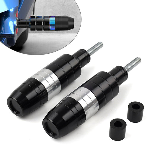 Pair 8MM Motorcycle Frame Exhaust Slider Falling Protector Anti Crash Pad