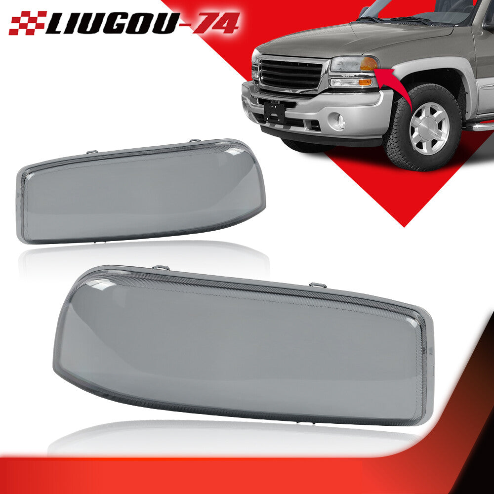 new headlight lens, crash protection light, smoke cover, suitable for 1999-2007 for GMC for Sierra for Yukon .