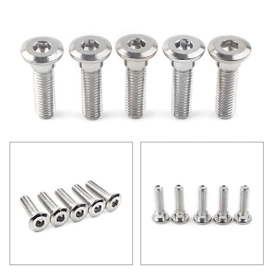 Bolts Ti Hex Socket Disc Brake Rotor Screws Fasteners Steel 5x M8x30mm x 1.25