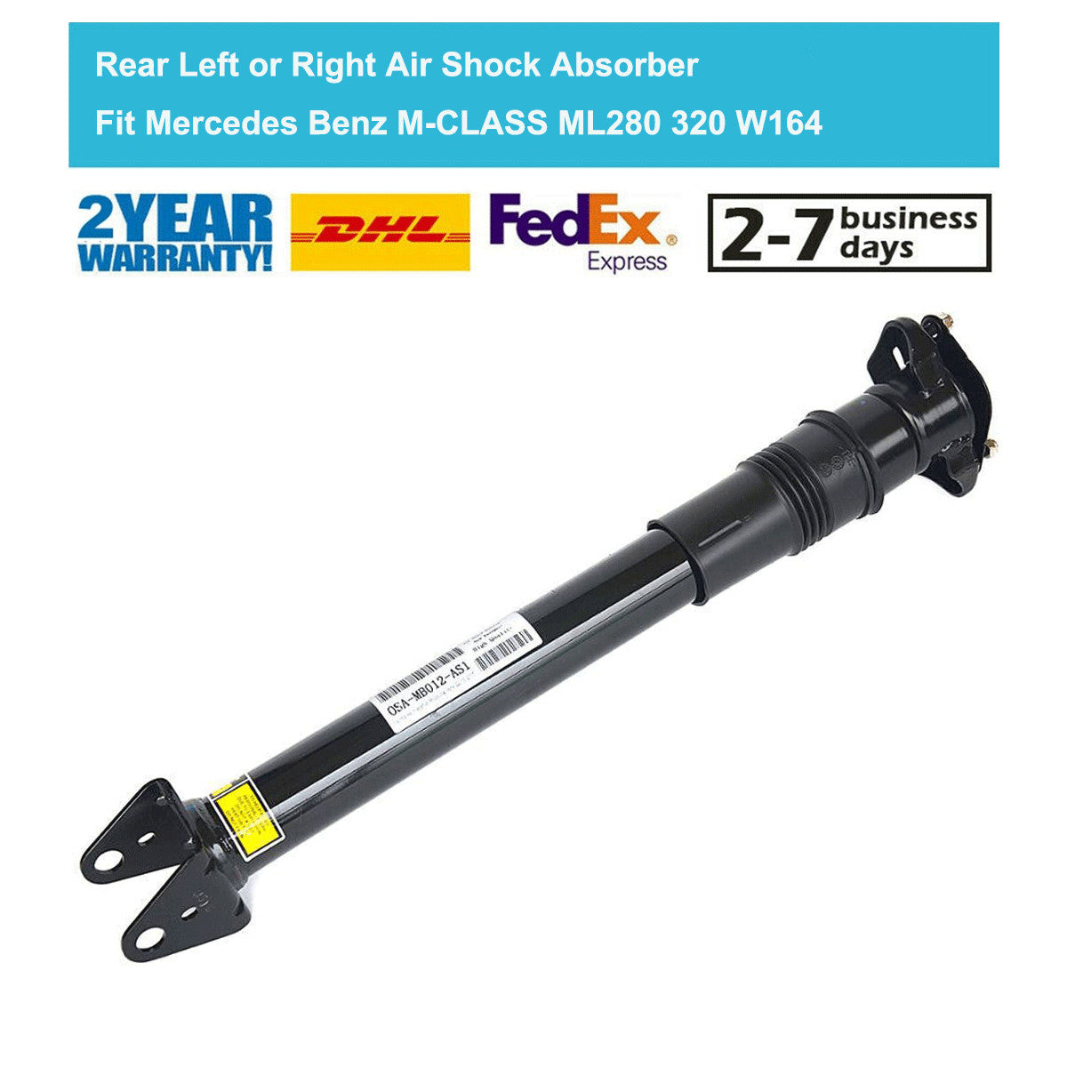Rear L/R Air Shock Absorber Fit for Mercedes ML320 350 420 450 500 63AMG 4matic W164