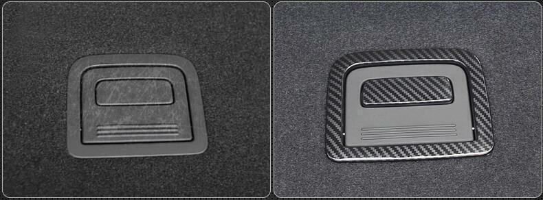 for Audi Q5 18-2023 Carbon Fiber Textured Tailgate Trunk Handle Cover Decor Trim