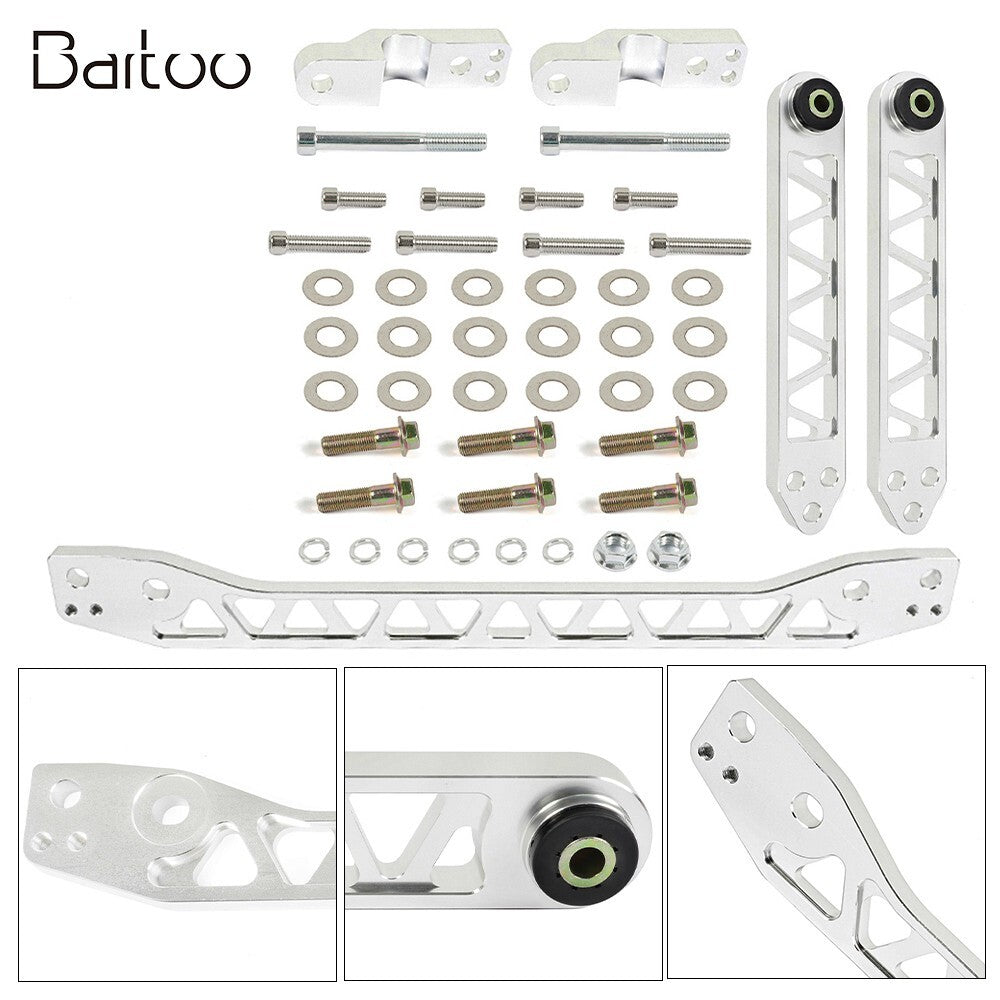 Silver Rear Lower Control Arms Subframe Brace for Honda for Civic 01-05 DX ES LX EX Q