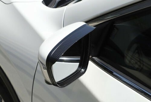 2*Carbon Fiber Rear View Mirror Frame Protective Trim for Nissan Rogue 2014-2020