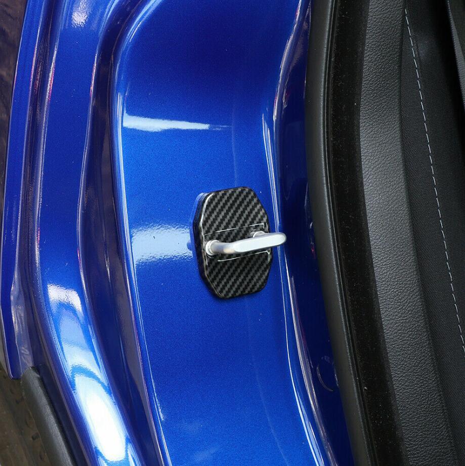 Carbon Car Door Lock Covers Protection Trim Accessories for Dodge Durango 11-24 v