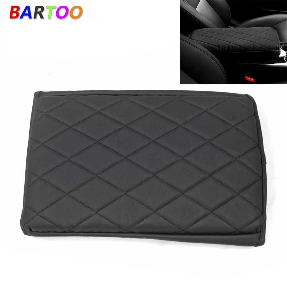 New Car Armrest Cover for Model 3 /Y PU Leather Center Console Cover