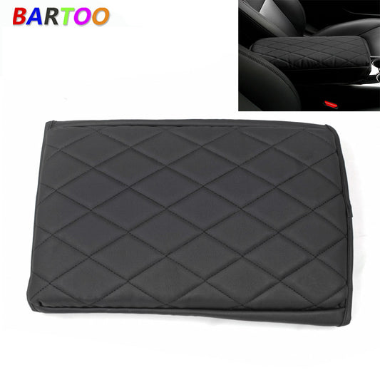 New Car Armrest Cover for Model 3 /Y PU Leather Center Console Cover