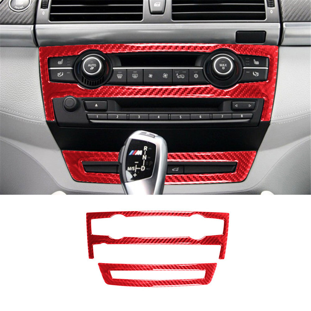 Carbon Fiber Rear Watercup Panel Cover Trim for Suzuki Grand Vitara 2006-2013 v