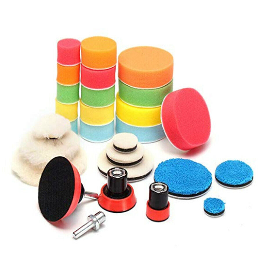 29X 1/2/3 Polishing Pad Wool Pad Microfiber Buffing Pad M14 Thread Backing Pad Q