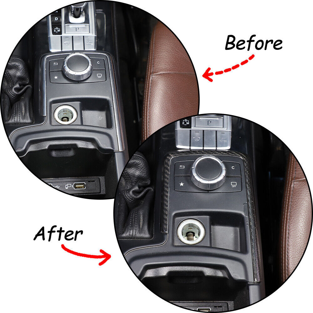 for Benz G Class W463 G500 2012-18 Carbon Fiber Central Control Mode Button Trim