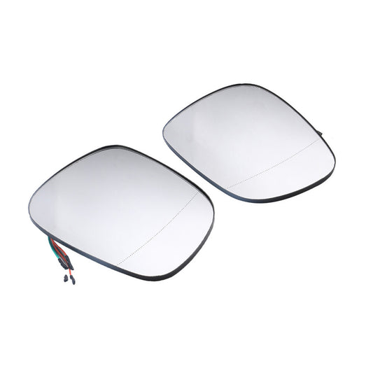 2x Mirror Glass 4 Wires LH  RH Fits 2008-2015 for BMW X3 F25 X1 E84 51162991664/663 Q