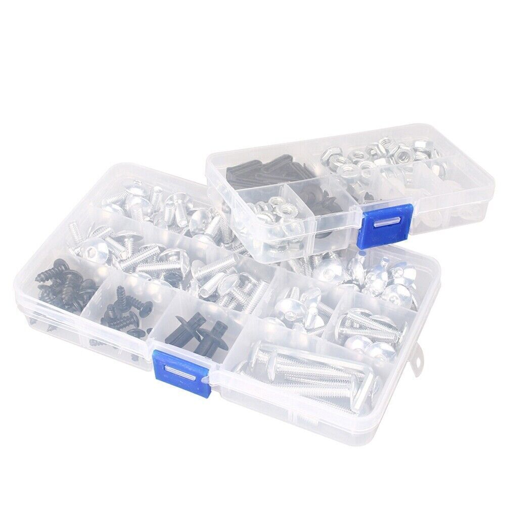 Screws Street Sport Full Kit for Motorcycle Repair Aluminium Sliver Universal