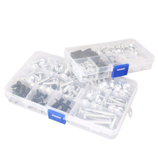 Screws Street Sport Full Kit for Motorcycle Repair Aluminium Sliver Universal