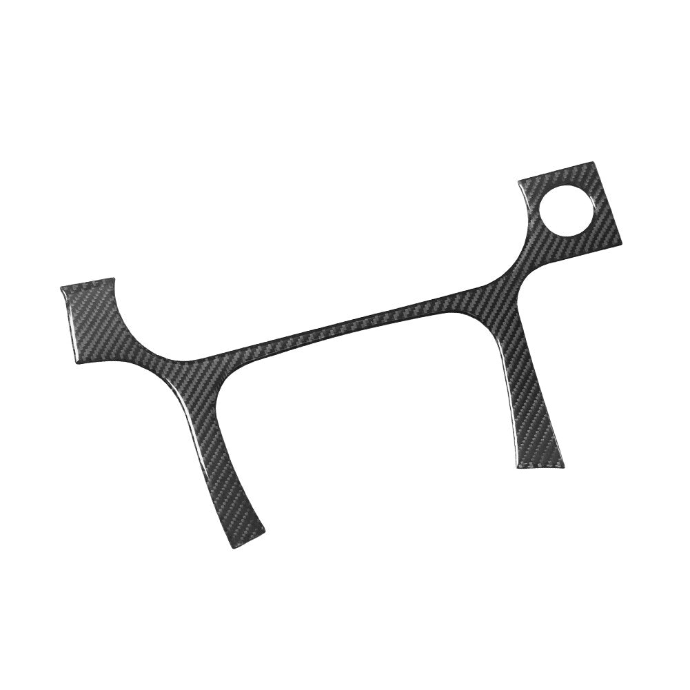 Carbon Fiber Rear Cup Holder Outer Frame Cover Trim For Altima 2019-2022 v