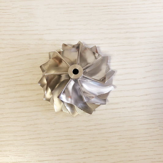 .RHF5 52.56/68.00 mm 7+7 Blade High-Performance Turbine Billet Compressor Wheel