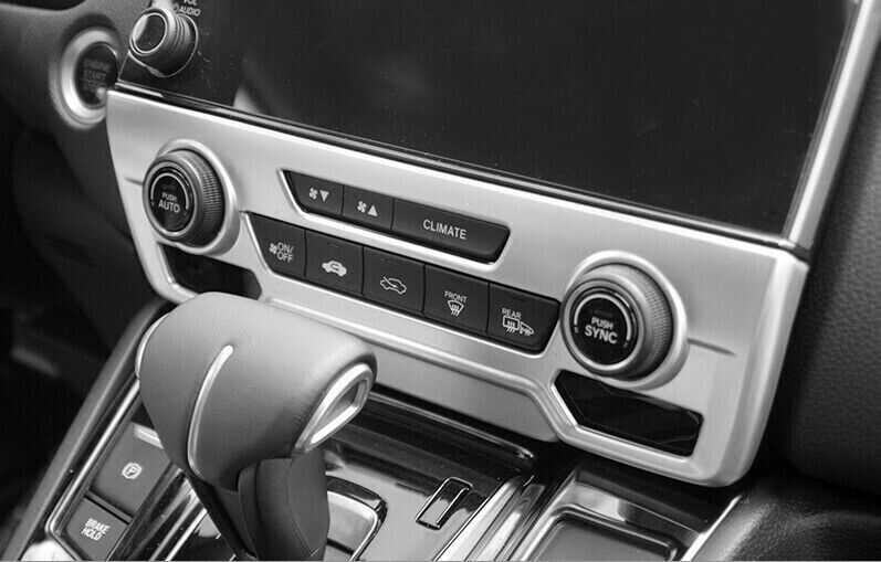 Console AC Switch Control Panel Trim for Honda CRV CR-V 2017-2022 Matte Silver