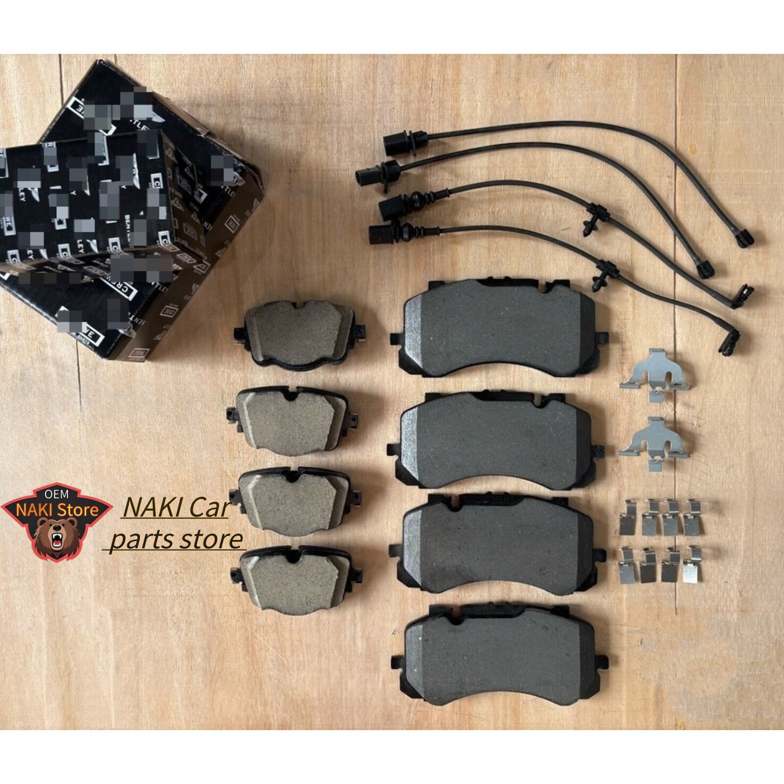 Suitable for 2017-2023 for Bentley for Bentayga , front and rear brake pads with sensor kit 4M0698451C Q