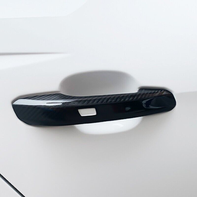 carbon fiber exterior door handle cover trim for Audi for A4 , B9, for A5 , Q5 17-21