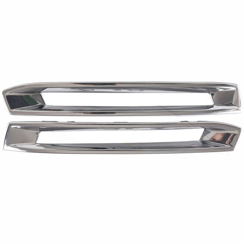 1Pair Front Fog Light Cover Chrome Trim Fits 2013-2016 for Benz X166 GL 1668851774 n