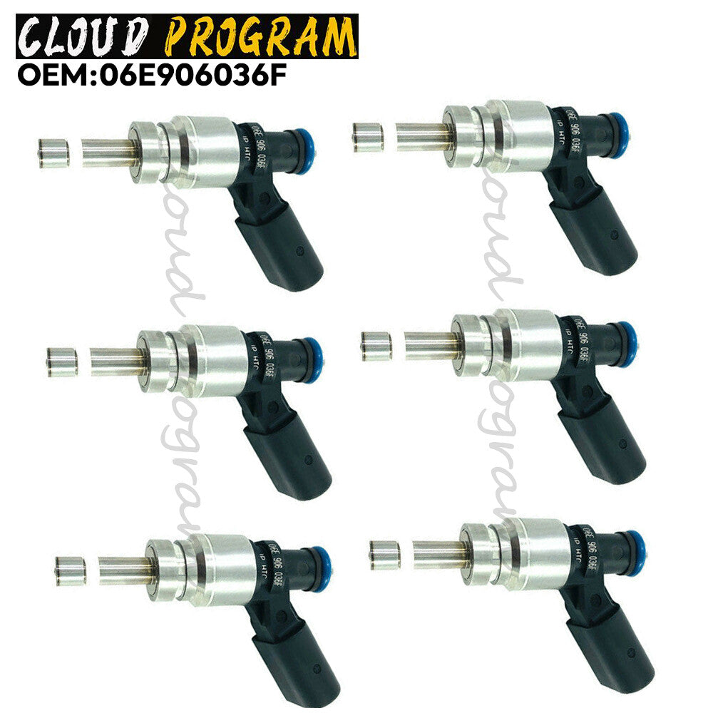 6X Fuel Injectors for Audi A4 A5 Quattro 08-10 A6 10-11 Q5 3.2L 09-12 06E906036F v
