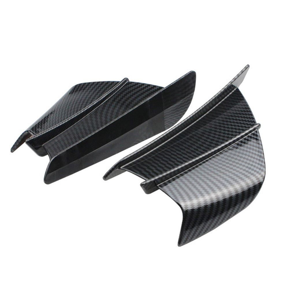Universal Motorcycle Winglet Aerodynamic Wing Kit Spoiler for HONDA Gloss Black