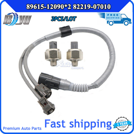 Two KNOCK sensors are compatible with for Toyota for Lexus for Avalon for Camry ES300 (models 89615-12090 and 82219-07010). Q