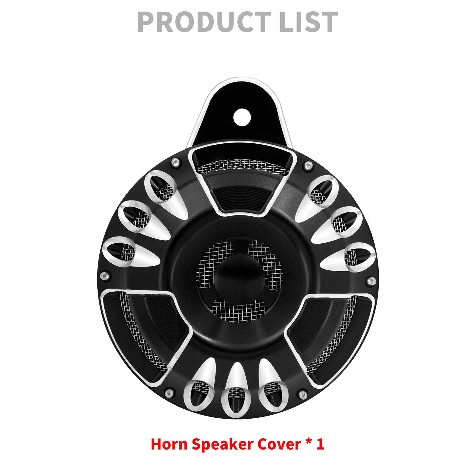 CNC 110 dB Horn Speaker Cover for Harley Touring Big Twin 1991-2017 Sportster