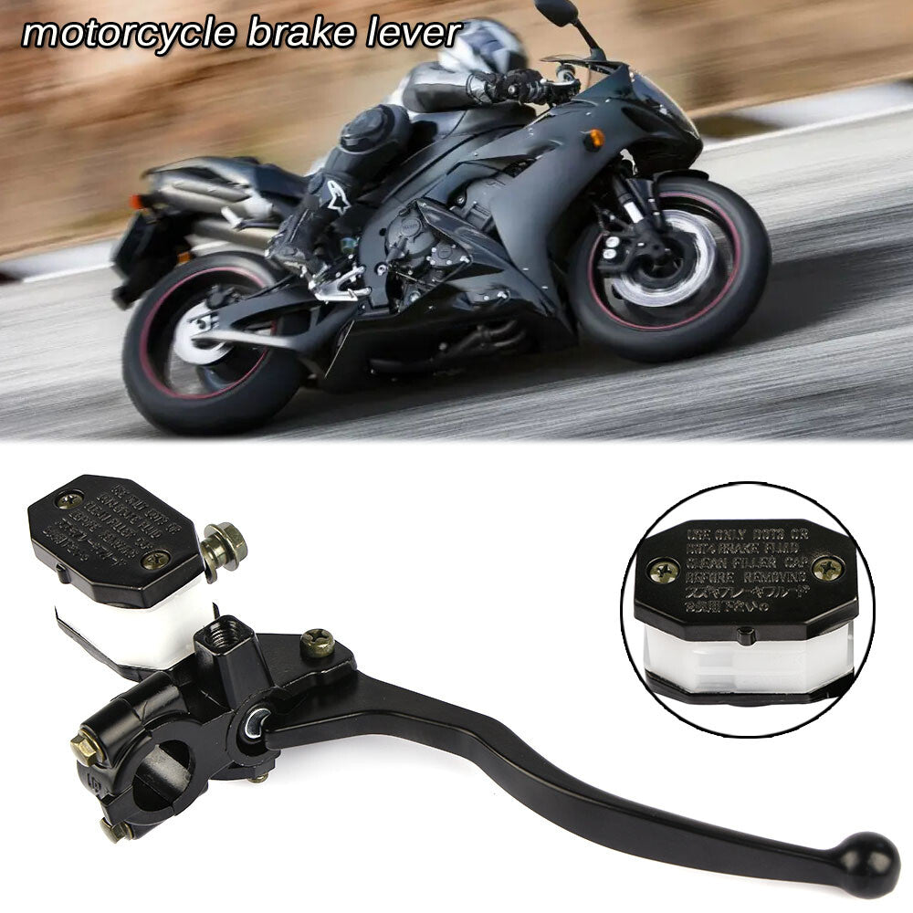 7/8 inch motorcycle front brake clutch lever master cylinder reservoir lever black